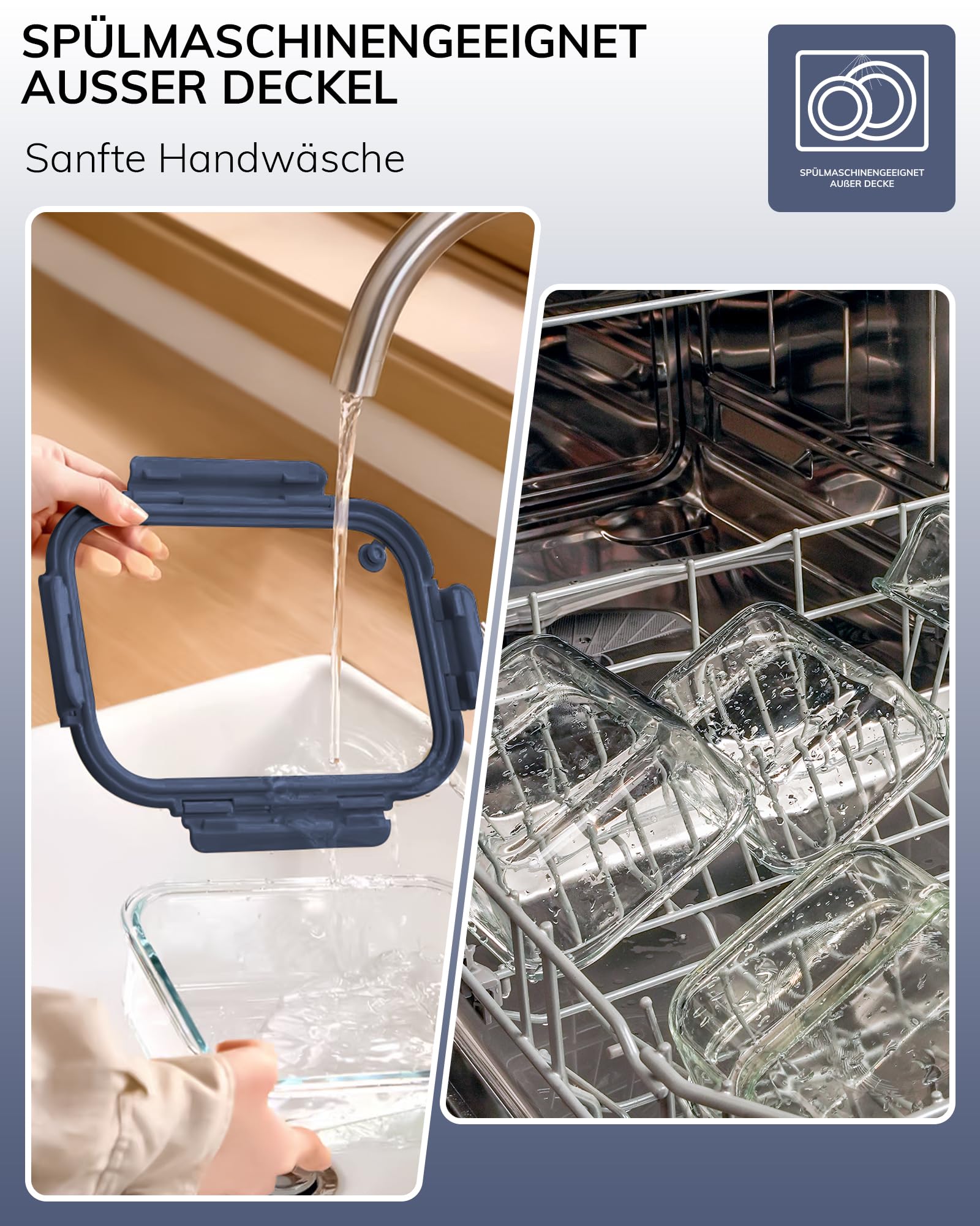 BOROHOUSE microwave and freezer safe for versatile storage and reheating