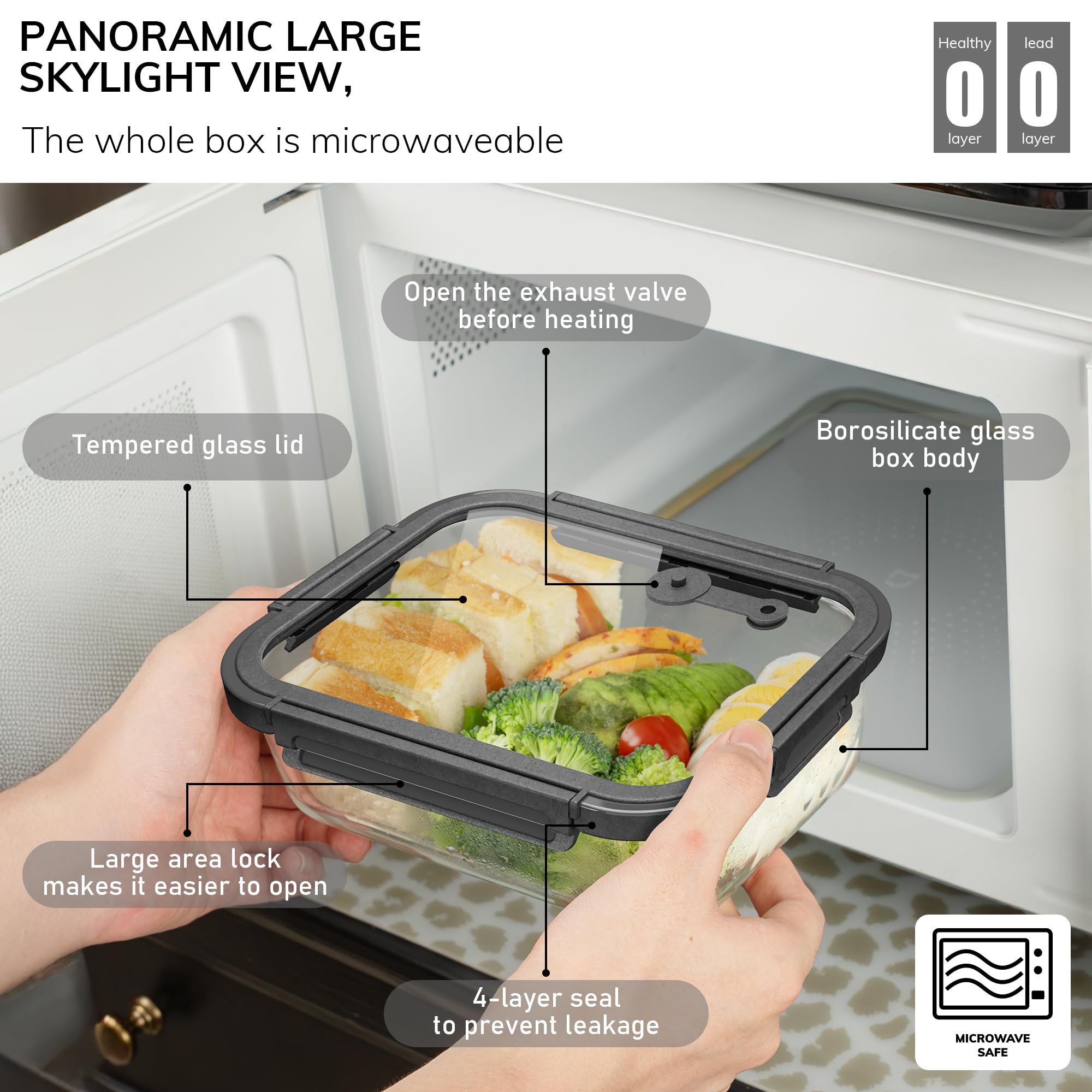 BOROHOUSE freezer-safe storage for organized leftovers.