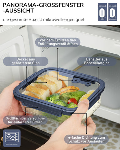 BOROHOUSE 4.4 cup portions ideal for meals and snacks