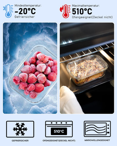 BOROHOUSE stackable design saves fridge space and simplifies prep.