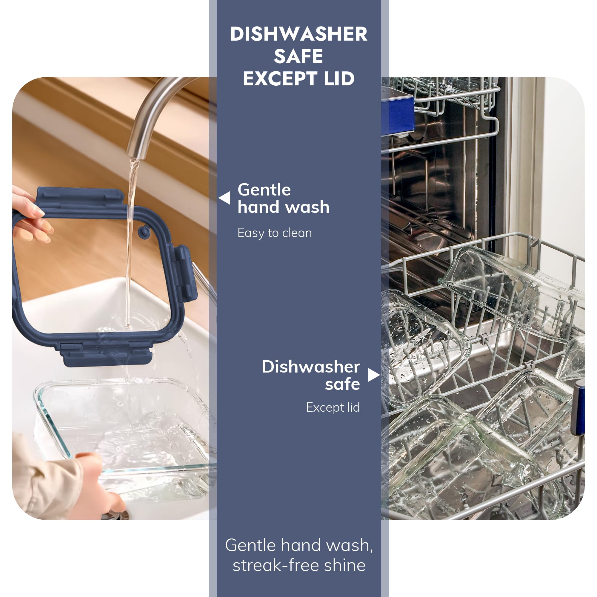 BOROHOUSE stackable design saves pantry space and makes organization easy