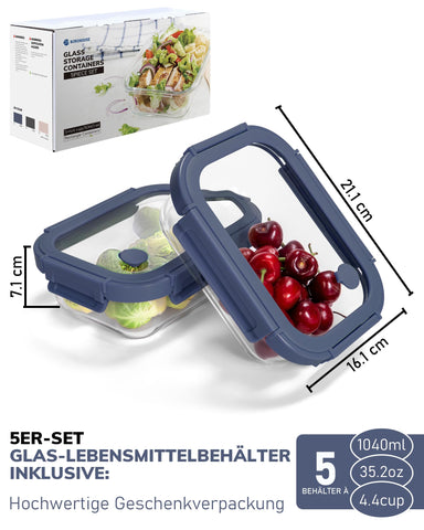 BOROHOUSE tempered lid ensures even heating and minimizes odor transfer during reheats