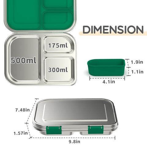 BOSEDSANG optional fourth silicone container adds flexible portioning.