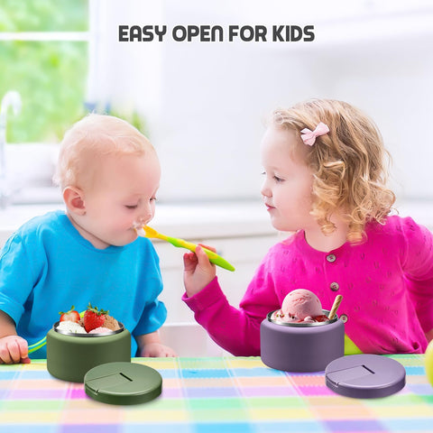 BOSEDSANG 13.5oz capacity holds a complete kid-sized portion.