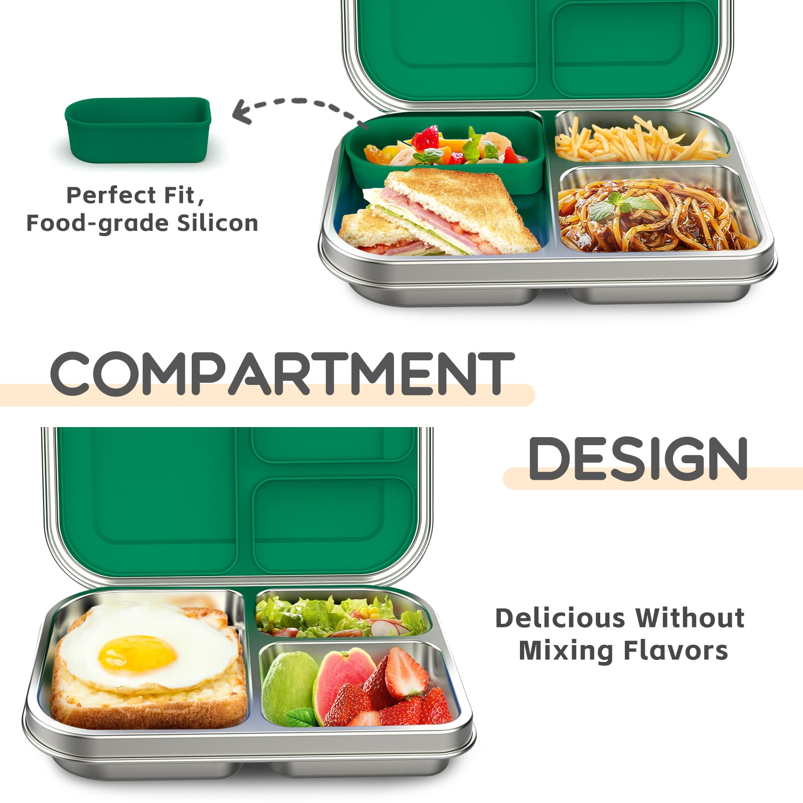 BOSEDSANG silicone container for the lunch box keeping snacks secure.