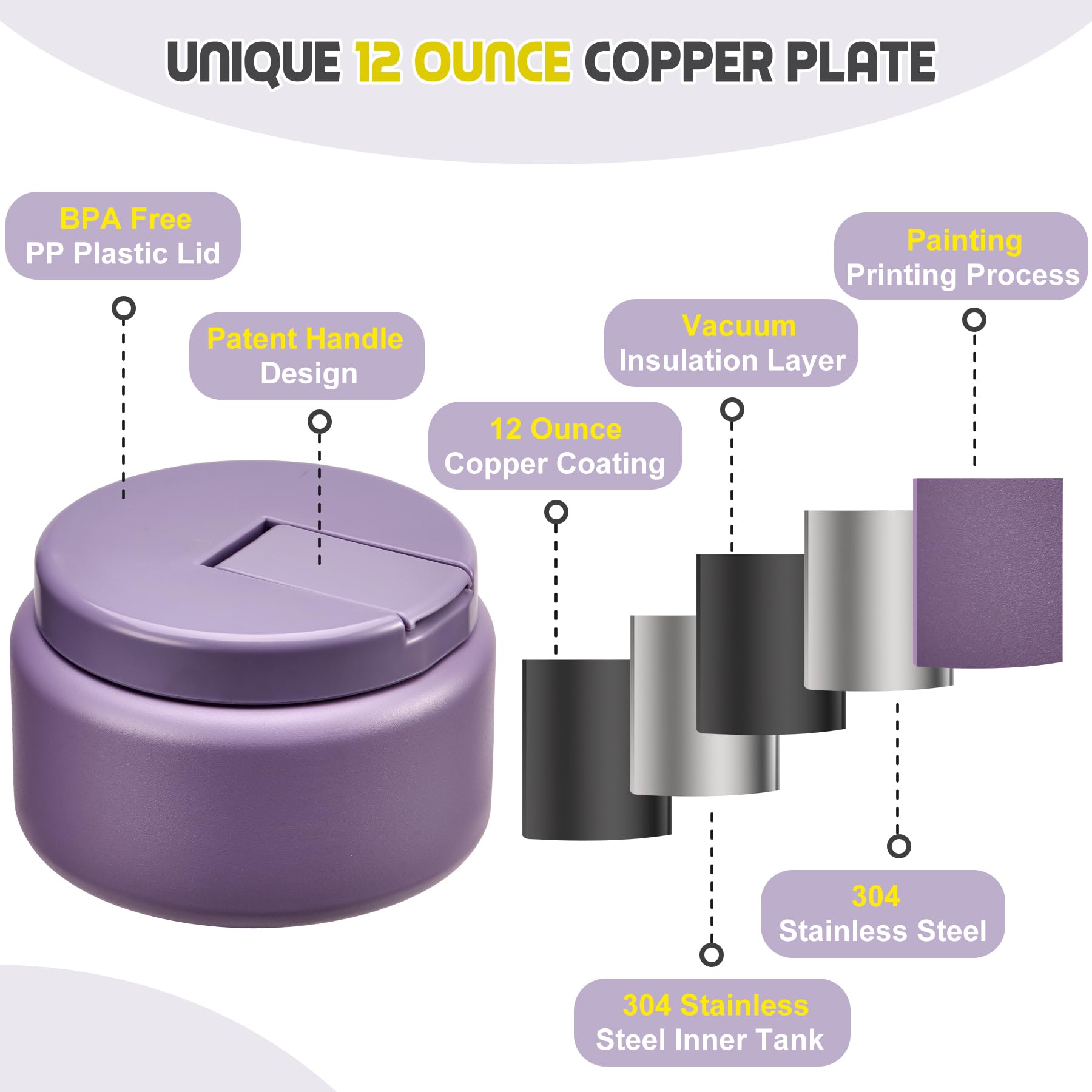 BOSEDSANG 18-8 stainless inner with vacuum insulation keeps meals reliably warm or cool.