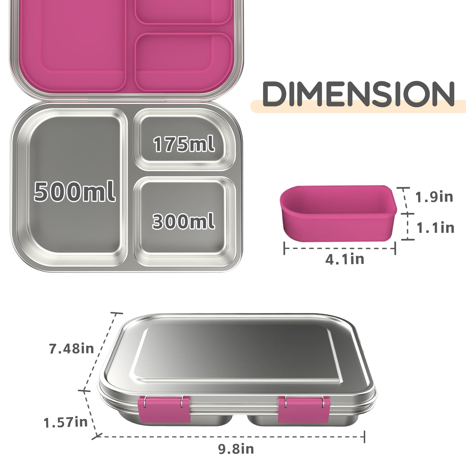 BOSEDSANG portable lunch solution fits in backpacks for quick meals on the go.