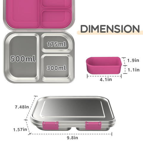 BOSEDSANG portable lunch solution fits in backpacks for quick meals on the go.