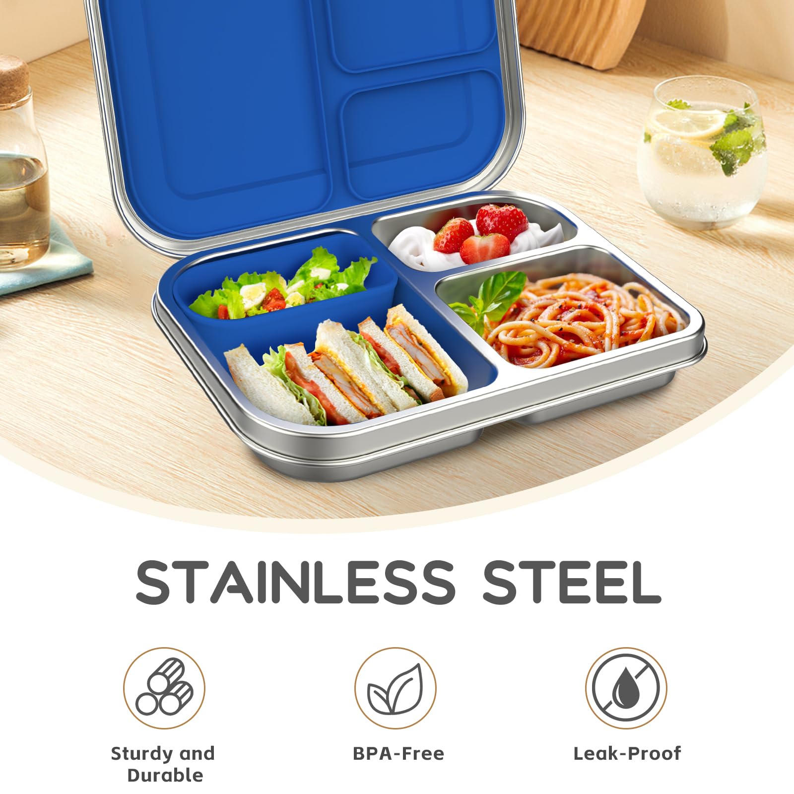 BOSEDSANG secure locking mechanism helps prevent spills during school and travel.