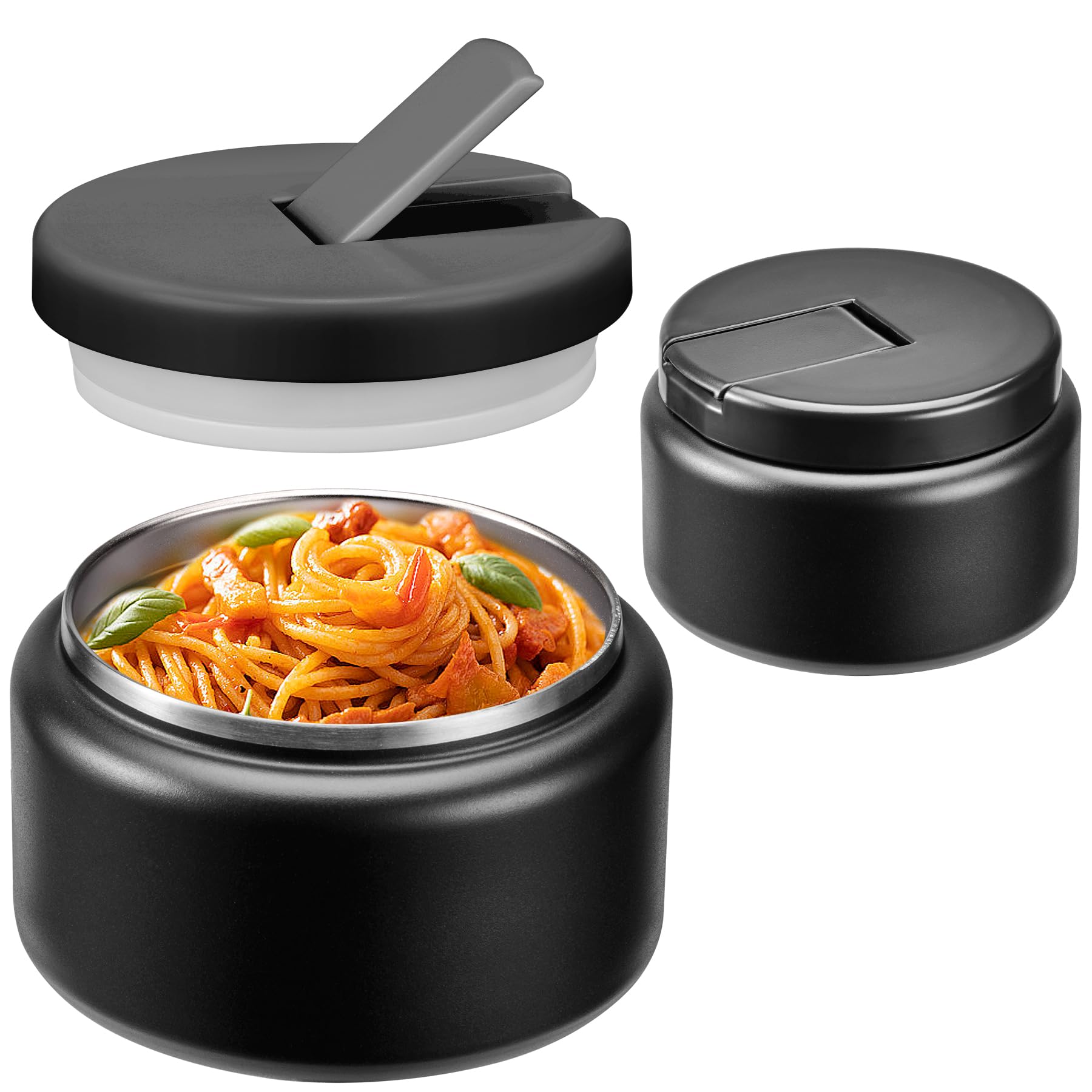 BOSEDSANG Soup Thermo with buckle lid open for easy access during kids’ lunches.
