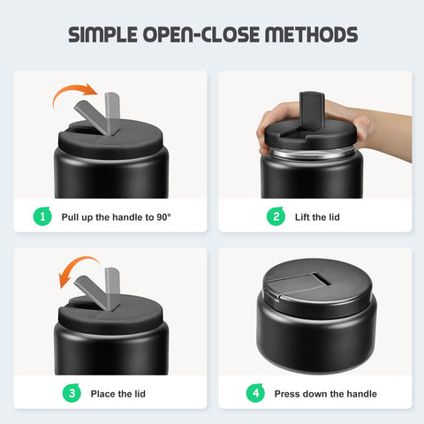 BOSEDSANG Soup Thermo wide-mouth design simplifies filling and cleaning.