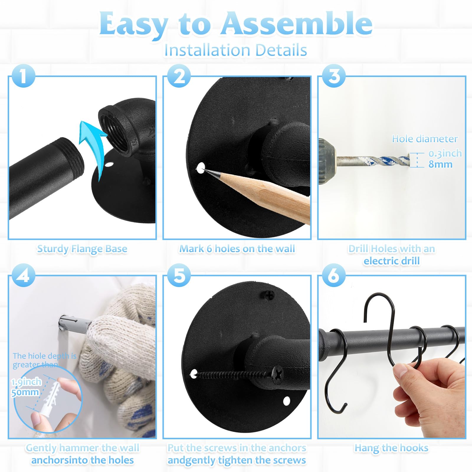 Boshangjia easy installation with included hardware for quick setup.