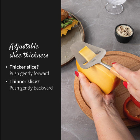 Boska Amigo ideal for mature cheese slicing with consistent results.