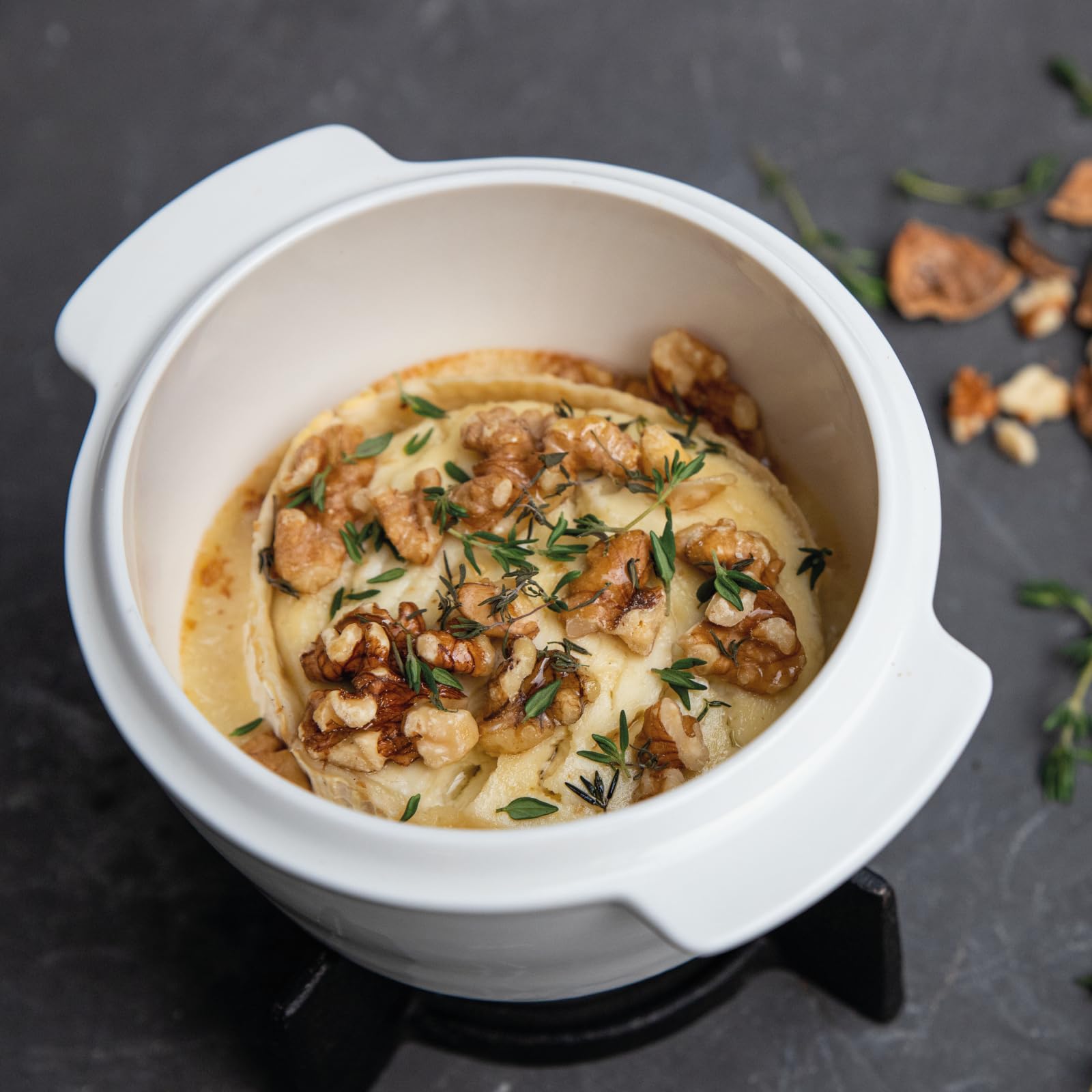 BOSKA Brie Baker with tealight base for cozy melty moments.