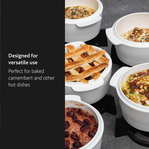 Compact BOSKA cheese baker fits small gatherings and parties.