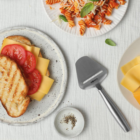 Boska Copenhagen cheese slicer is dishwasher-safe for easy cleanup.