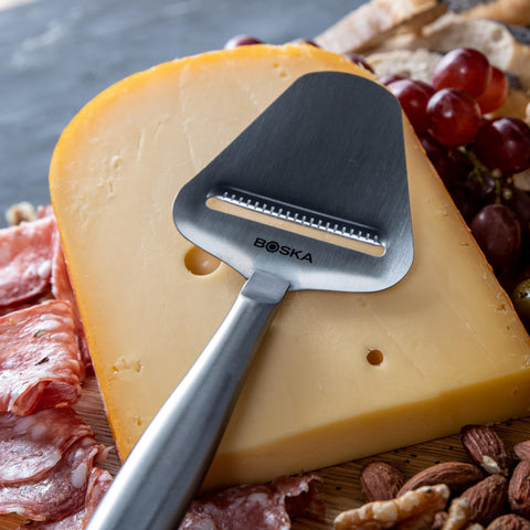 Boska Copenhagen cheese slicer hollow handle design for lightweight, comfortable use.