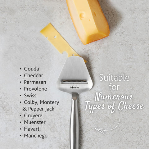 Boska Copenhagen cheese slicer multi-use for cheese, citrus, and veggies.
