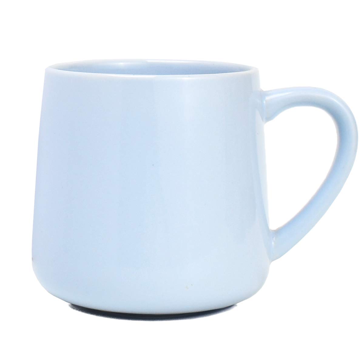 Bosmarlin 18oz blue large glossy ceramic mug for everyday coffee or tea