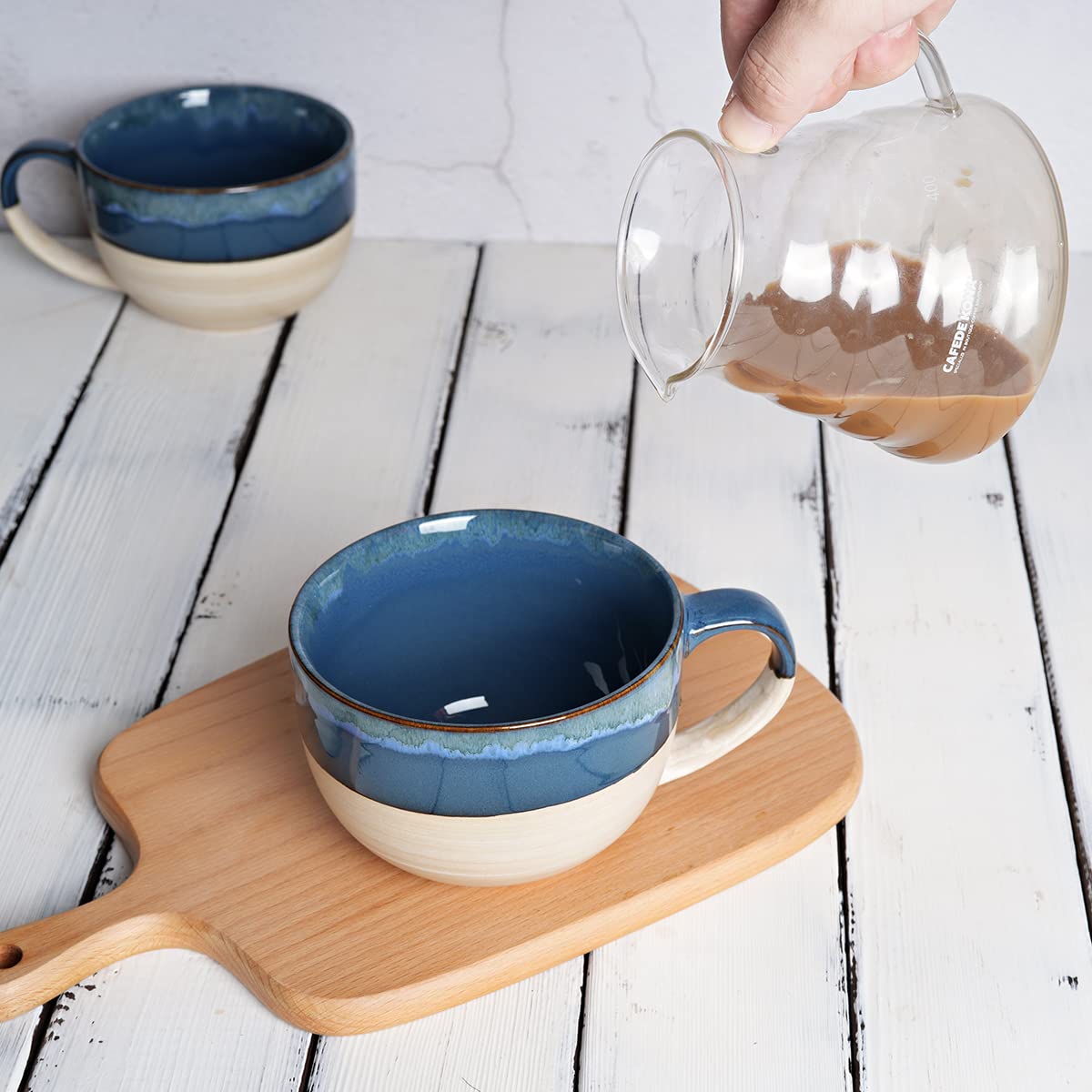 Bosmarlin mug label highlighting microwave-safe design for quick reheats.