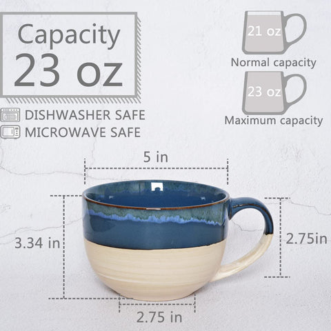 Bosmarlin mug with question-mark handle offers steady grip for hot drinks.