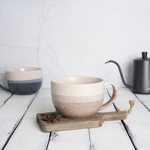 Bosmarlin microwave-safe mug for convenient reheating of beverages.