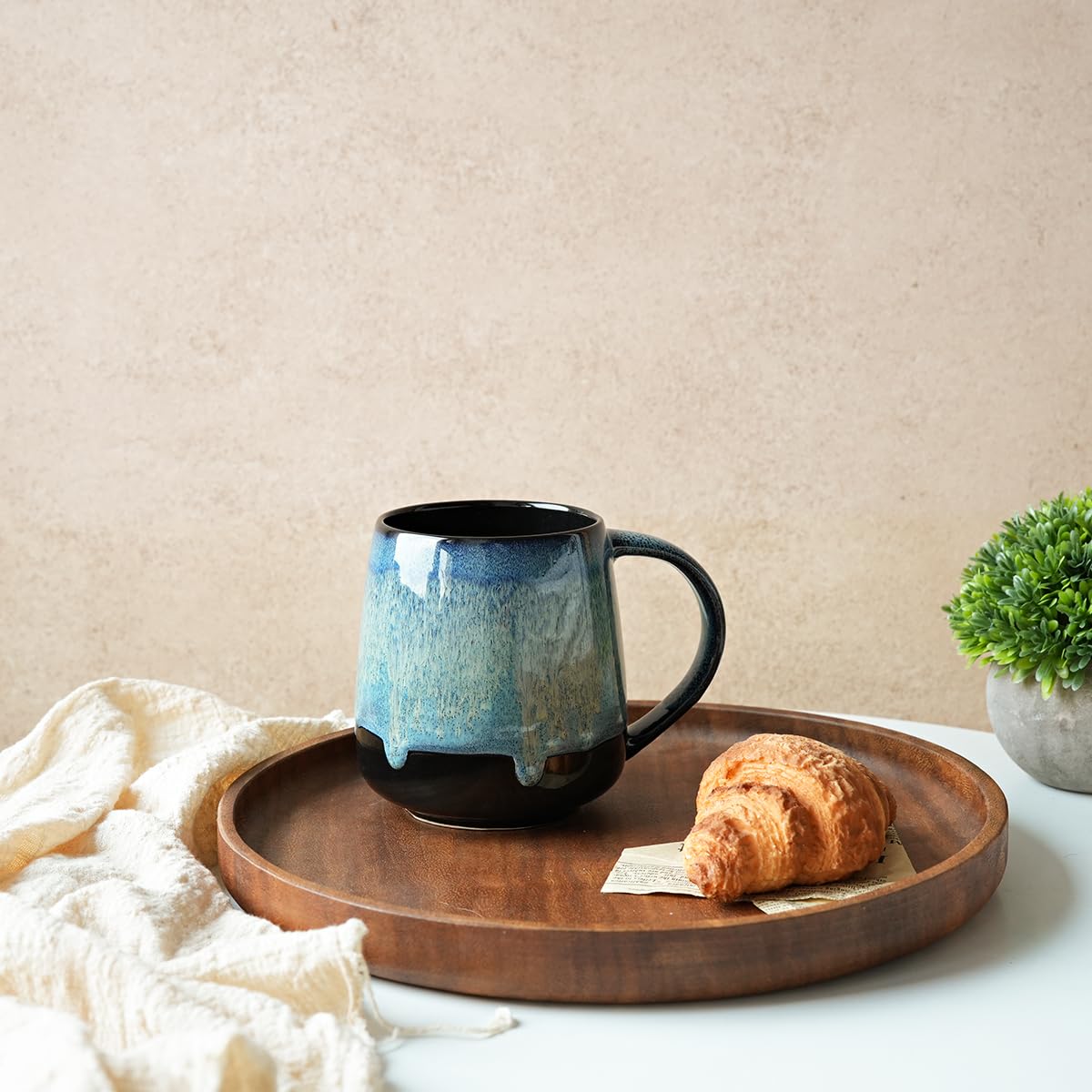 Bosmarlin blue mug dishwasher safe for easy cleaning