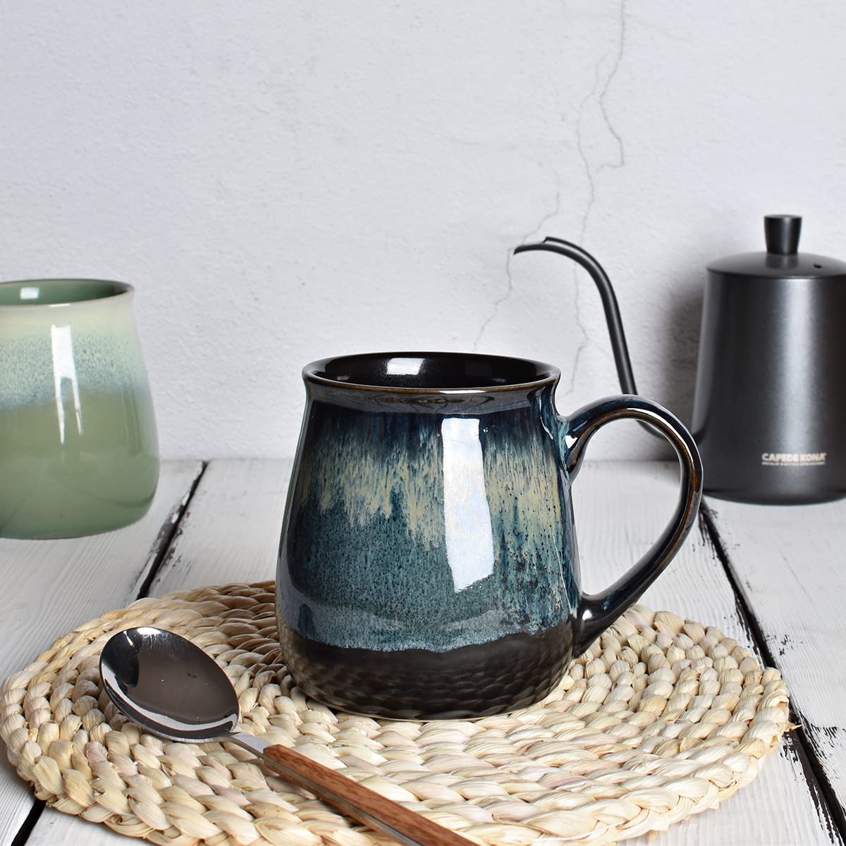 Bosmarlin mug on a desk during a coffee break for focus.