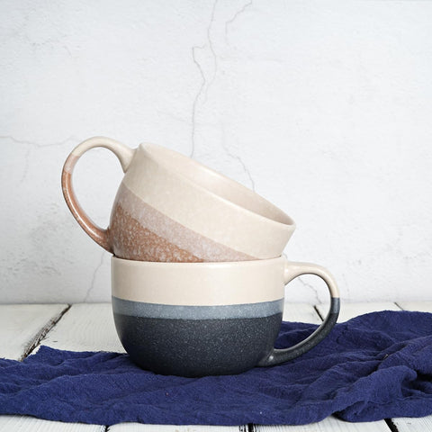 Bosmarlin durable ceramic mugs for versatile use at home or in the office.