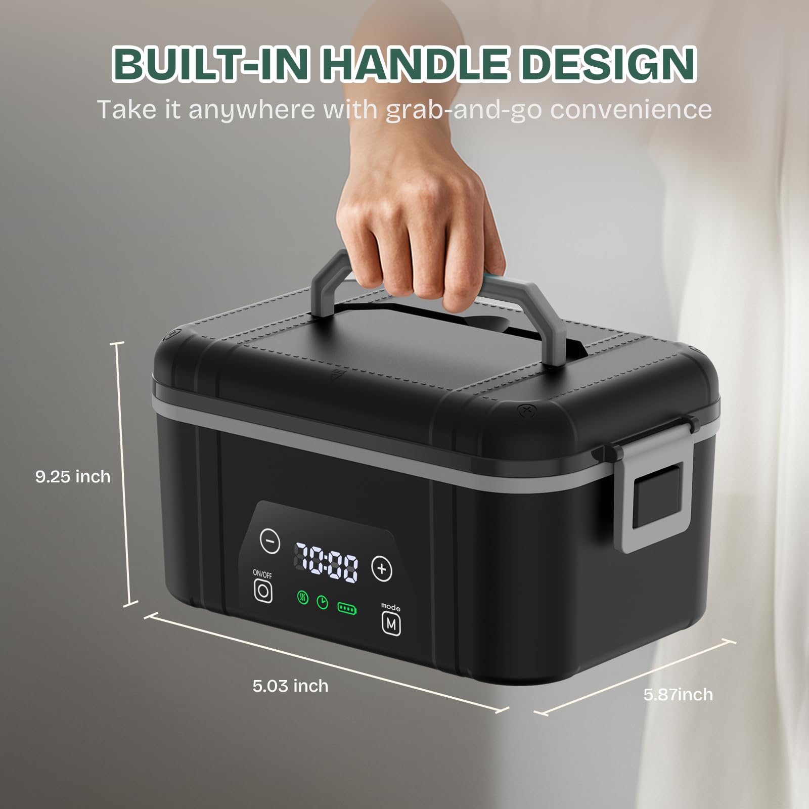 Bospewtse 5-5 cup interior capacity suitable for multiple portions.