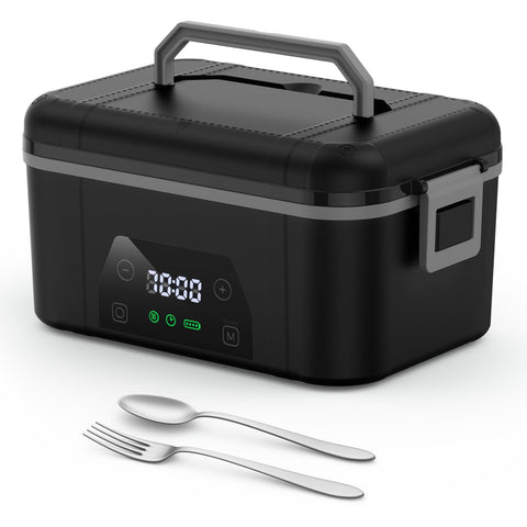 Bospewtse cordless heated lunch box front view for on-the-go meals.