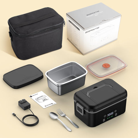 Bospewtse portable design supports hot meals at work or outdoors.