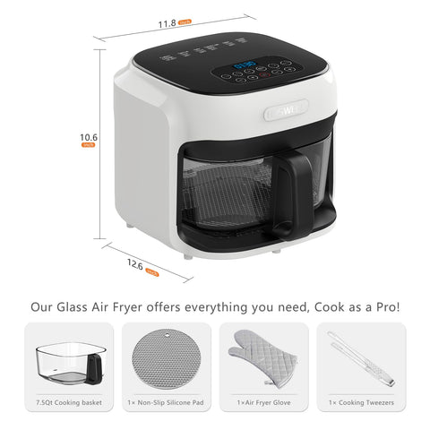BOSWELL dishwasher-safe inner pot for easy cleaning.