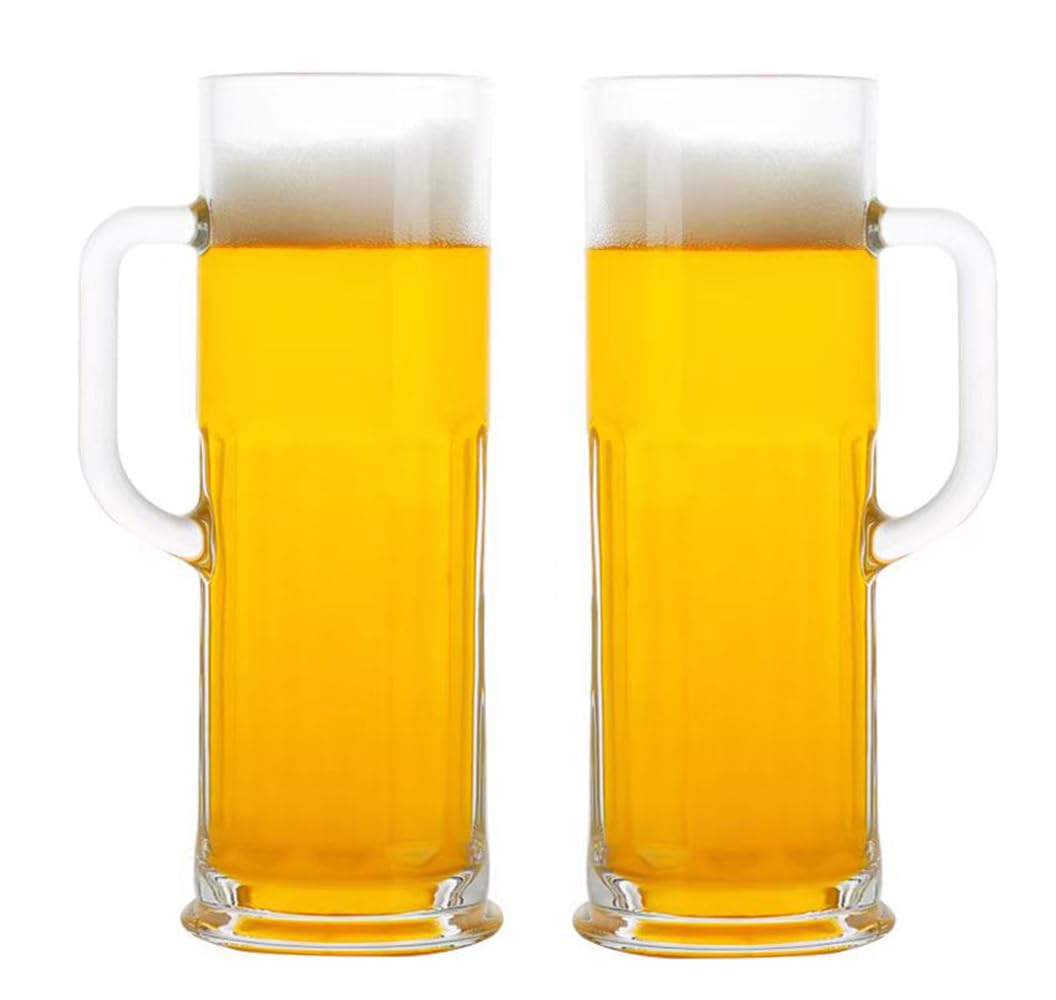 BothEarn long beer mug 21oz offers comfortable grip and generous pours.