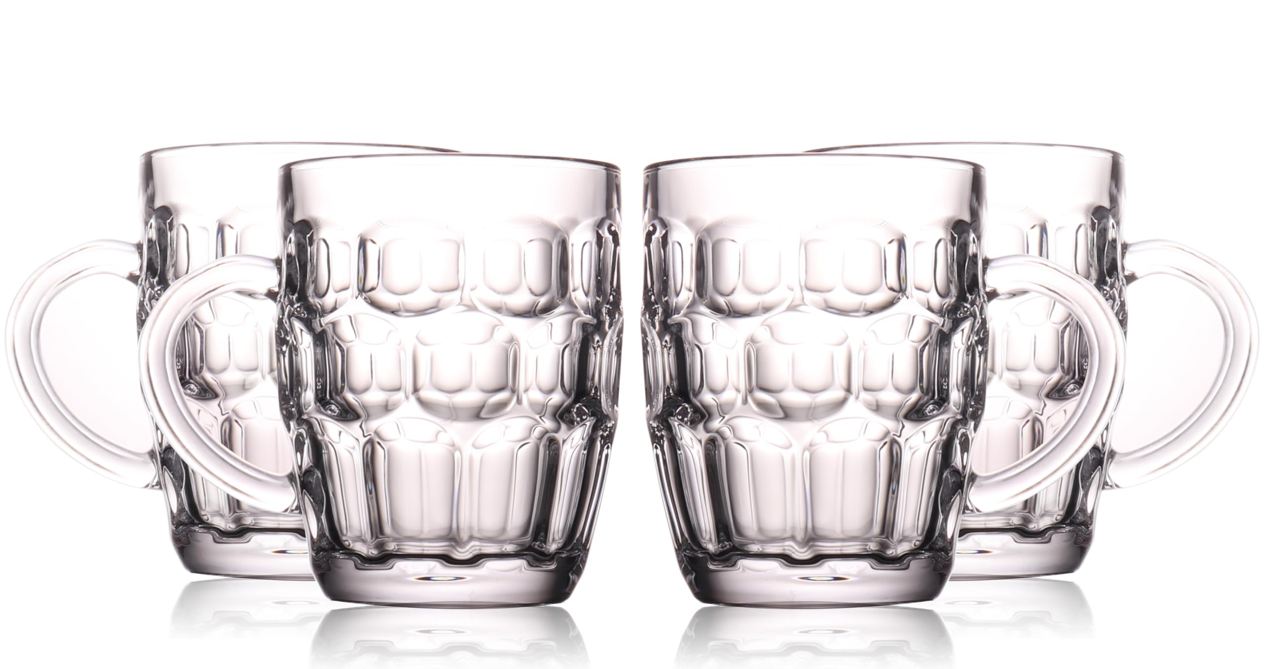 BothEarn pint mug with dimpled texture for a classic pub drinking experience at home.