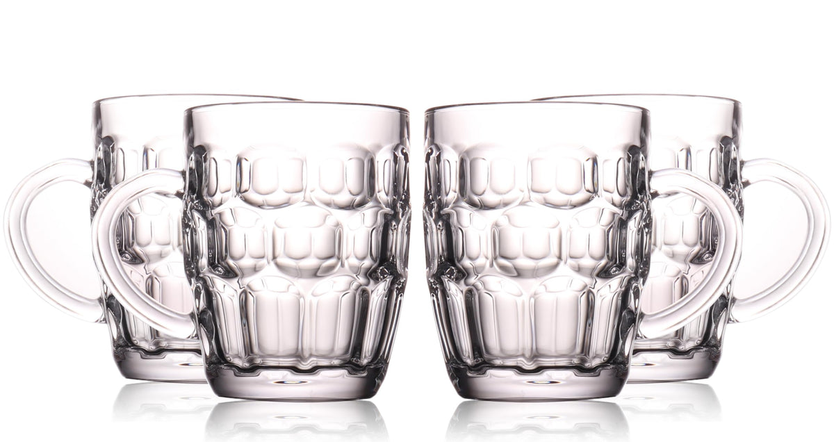BothEarn pint mug with dimpled texture for a classic pub drinking experience at home.