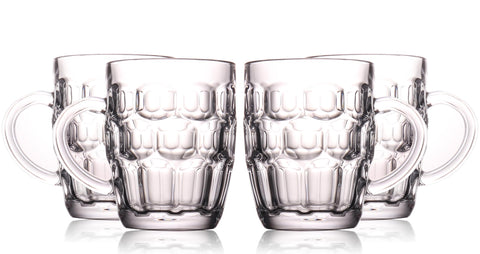 BothEarn pint mug with dimpled texture for a classic pub drinking experience at home.