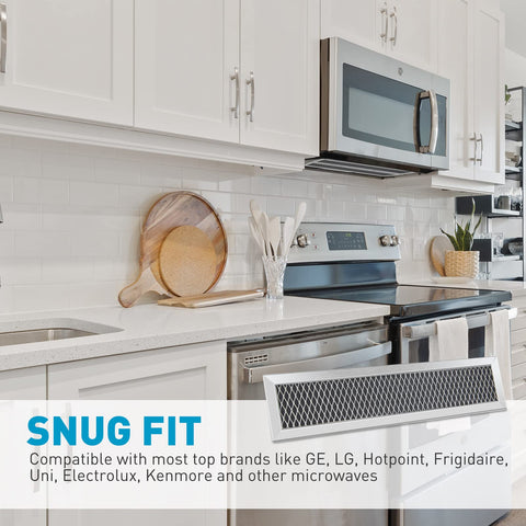 BOTNA WB02X11550 microwave charcoal filter image4 demonstrates precise fit