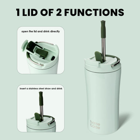 BOTTLE BOTTLE 18-8 BPA-free interior helps maintain beverage temperature