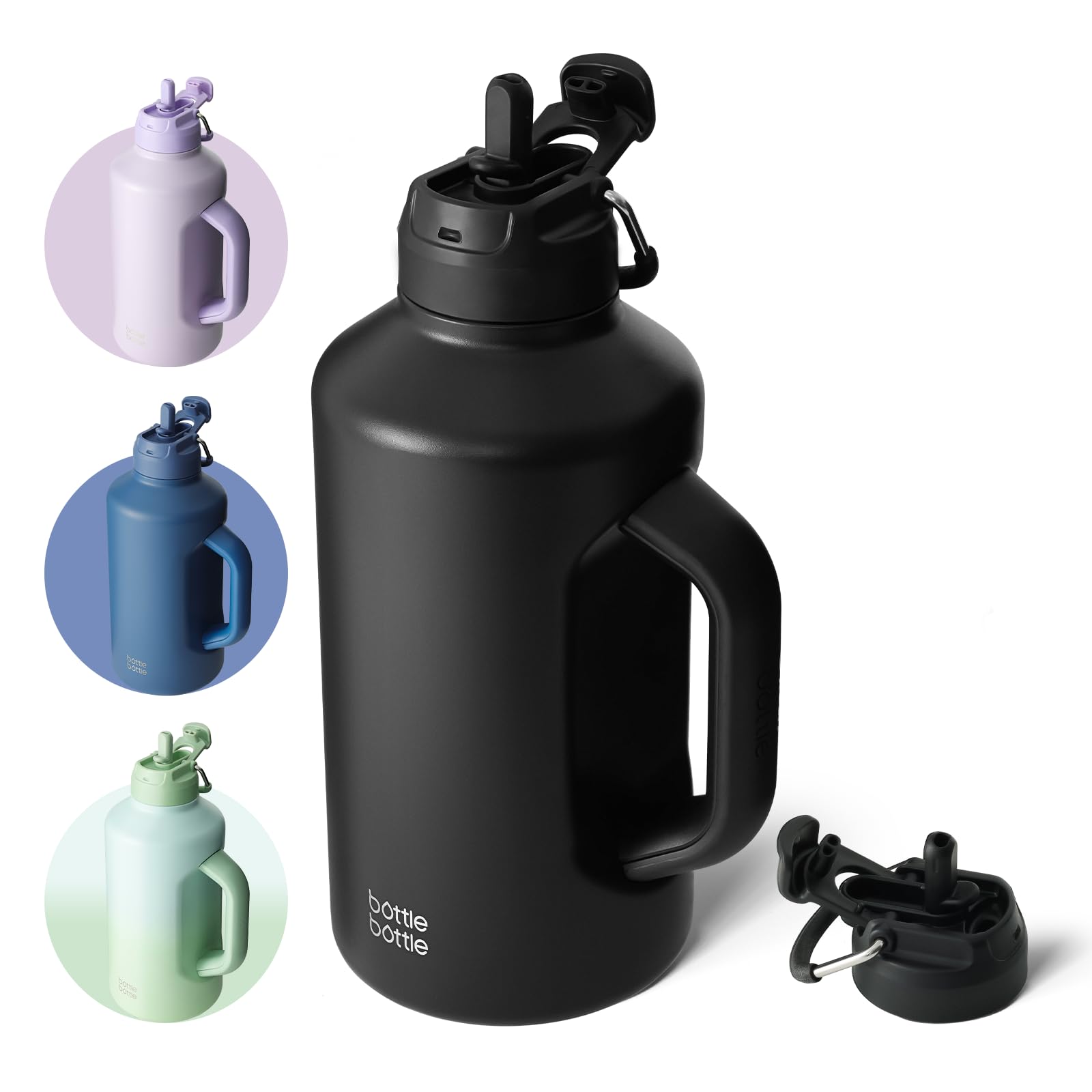 BOTTLE BOTTLE 64 oz insulated bottle with straw for all-day hydration