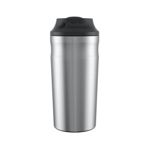 BottleKeeper CanKeeper with a fully enclosed cap keeps cold in and blocks dirt.