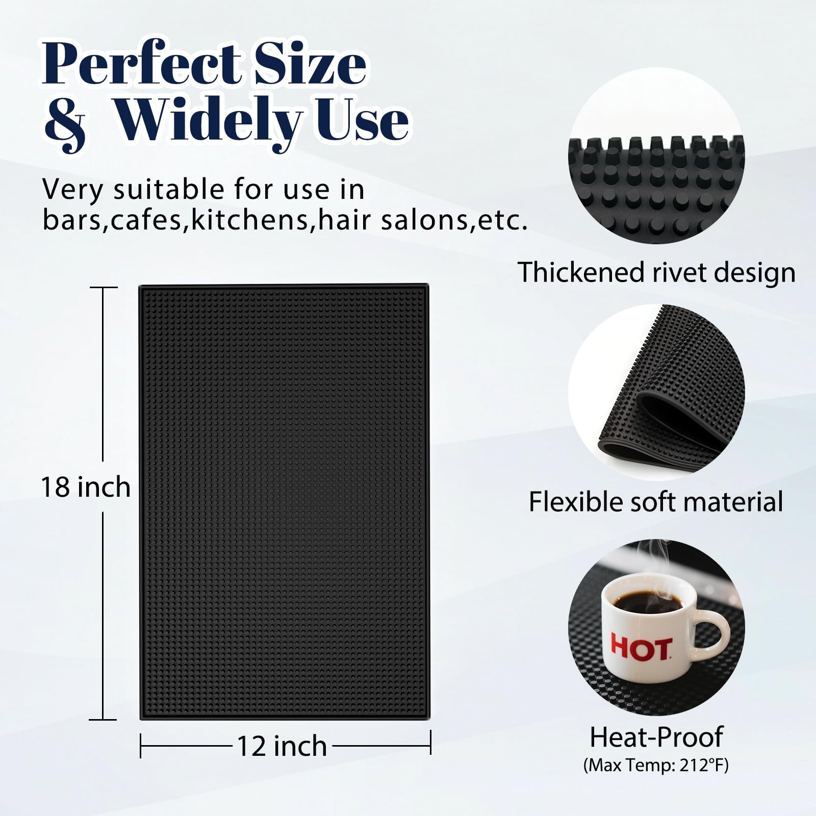 Botyboty thick rubber construction resists bending for long-lasting performance.
