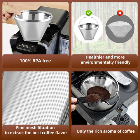 Bouaida eco-friendly coffee filter reduces waste and supports sustainable brewing.
