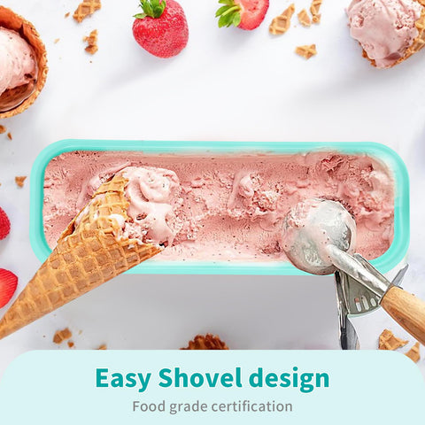 Boxdljh ice cream container with airtight lid secures flavor and aroma.