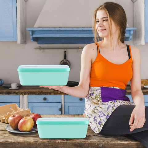 Boxdljh ice cream container with double-wall insulation enables easy scooping.