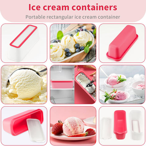Boxdljh dishwasher-safe tubs simplify cleaning after making frozen desserts.
