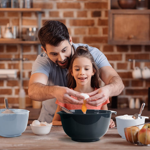 BoxedHome bowl set sizes from 1.7 to 4.5 qt for versatile prep.