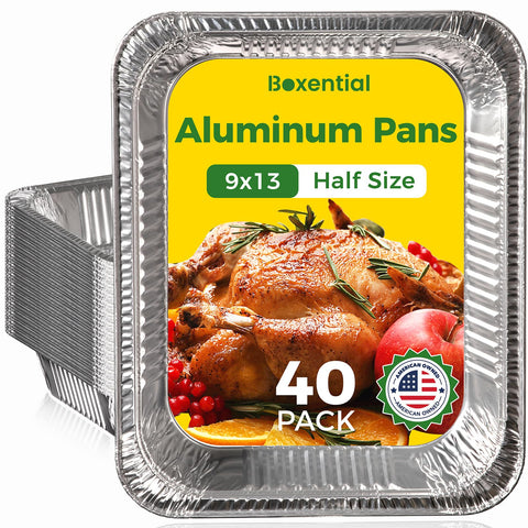 Boxential 9x13 pan top view highlights sturdy build for even heating.
