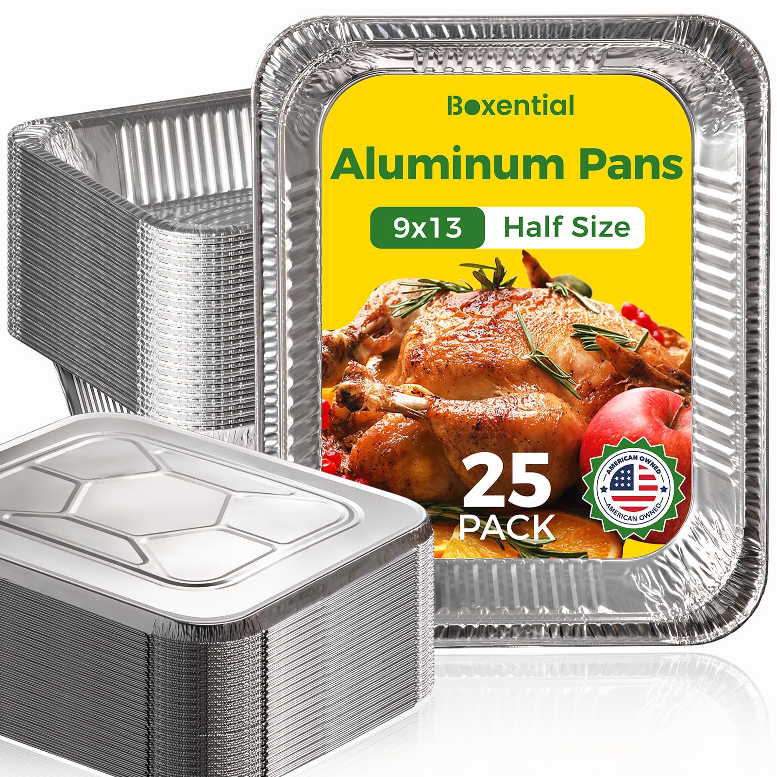 Boxential 9x13 pan with lid showing secure closure for oven-to-table use