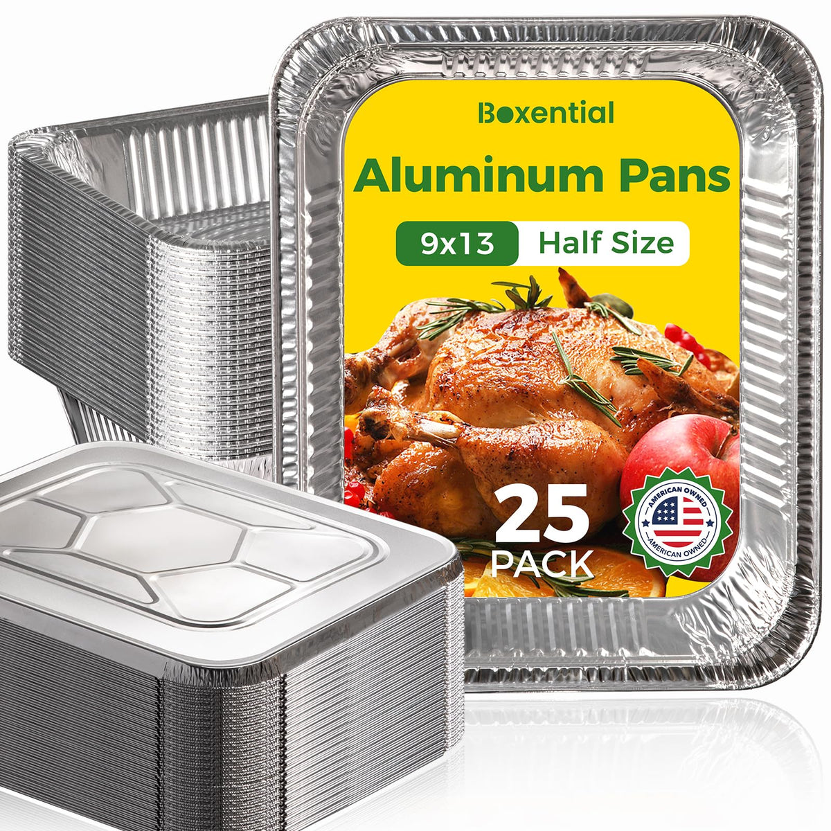 Boxential 9x13 pan with lid showing secure closure for oven-to-table use